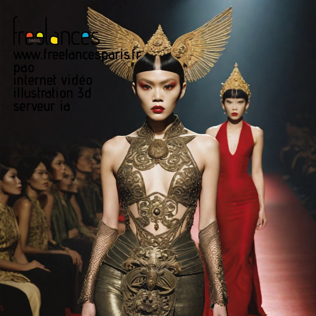 Pao mise en page internet vidéo illustration 3d serveur IA générative AI freelance paris studio de création magazines ldf49l50